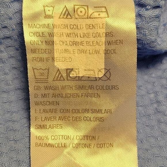 NWOT Denim & Co Waffle Button Front Collared Tunic Sz S - Picture 8 of 11